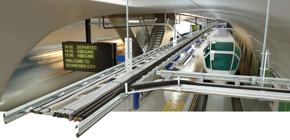 Configuration of cable ladders at Schneider Electric